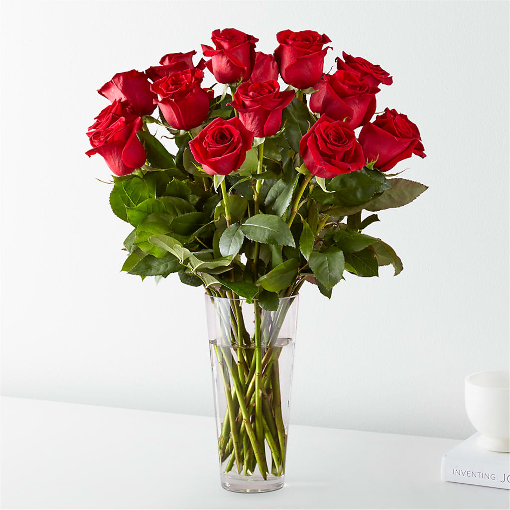 Long Stem Red Rose Bouquet – KAREN'S FLOWER KOTTAGE, Hayward CA