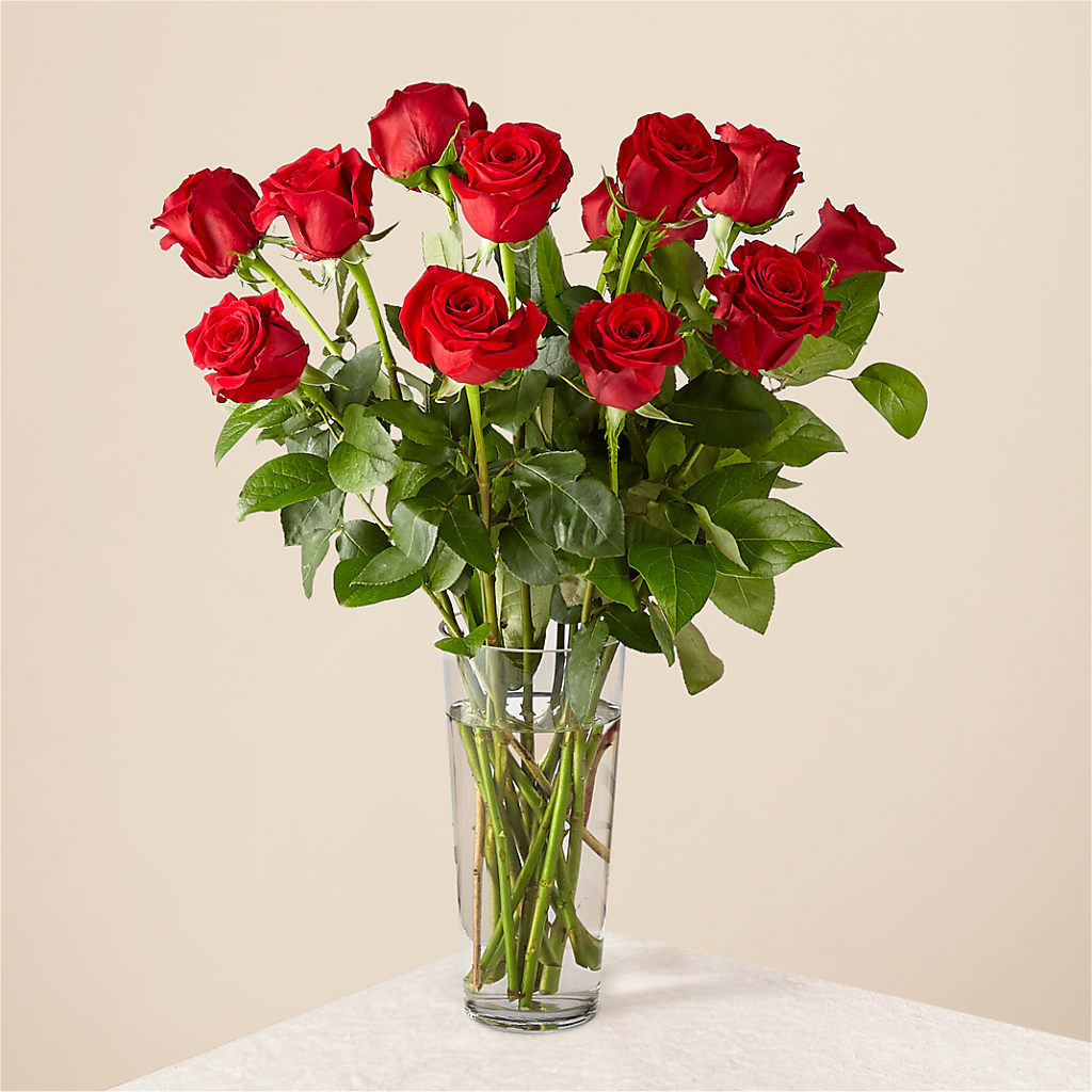 Long Stem Red Rose Bouquet – KAREN'S FLOWER KOTTAGE, Hayward CA