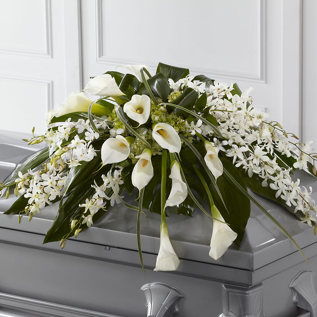 Angel Wings Casket Spray – KAREN'S FLOWER KOTTAGE, Hayward CA