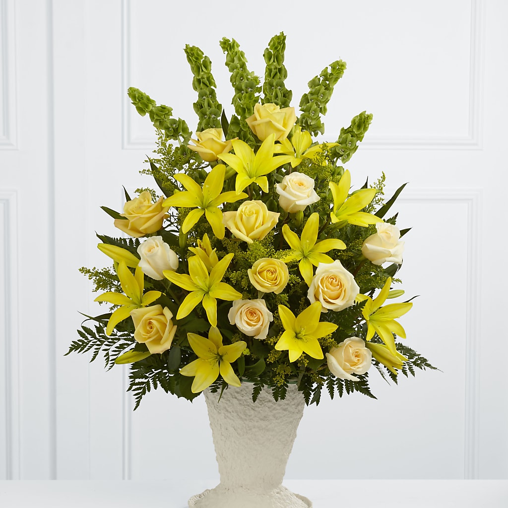 Golden Memories Arrangement – KAREN'S FLOWER KOTTAGE, Hayward CA