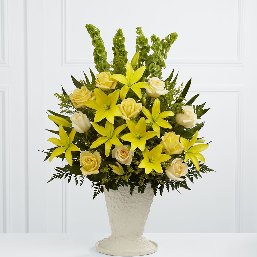 Golden Memories Arrangement – KAREN'S FLOWER KOTTAGE, Hayward CA