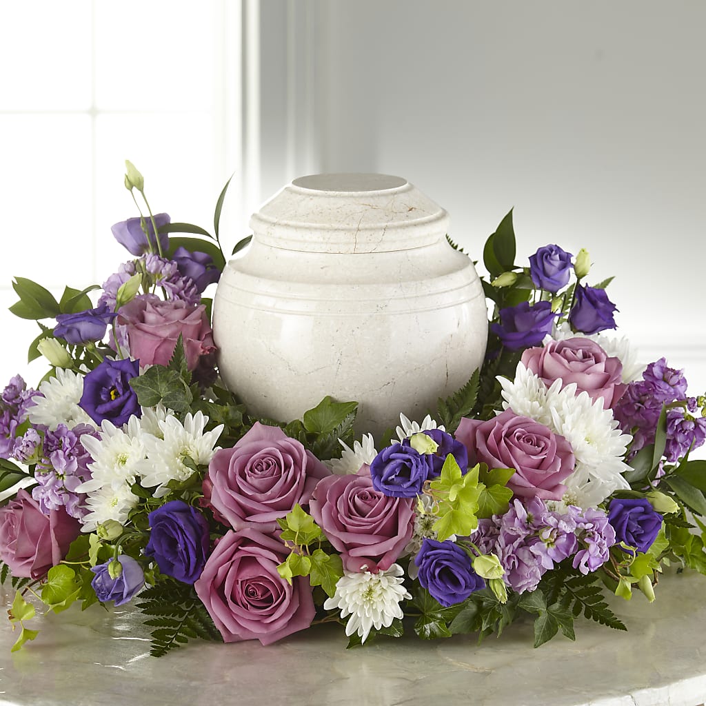 Blooming Sympathy Cremation Adornment – KAREN'S FLOWER KOTTAGE, Hayward CA