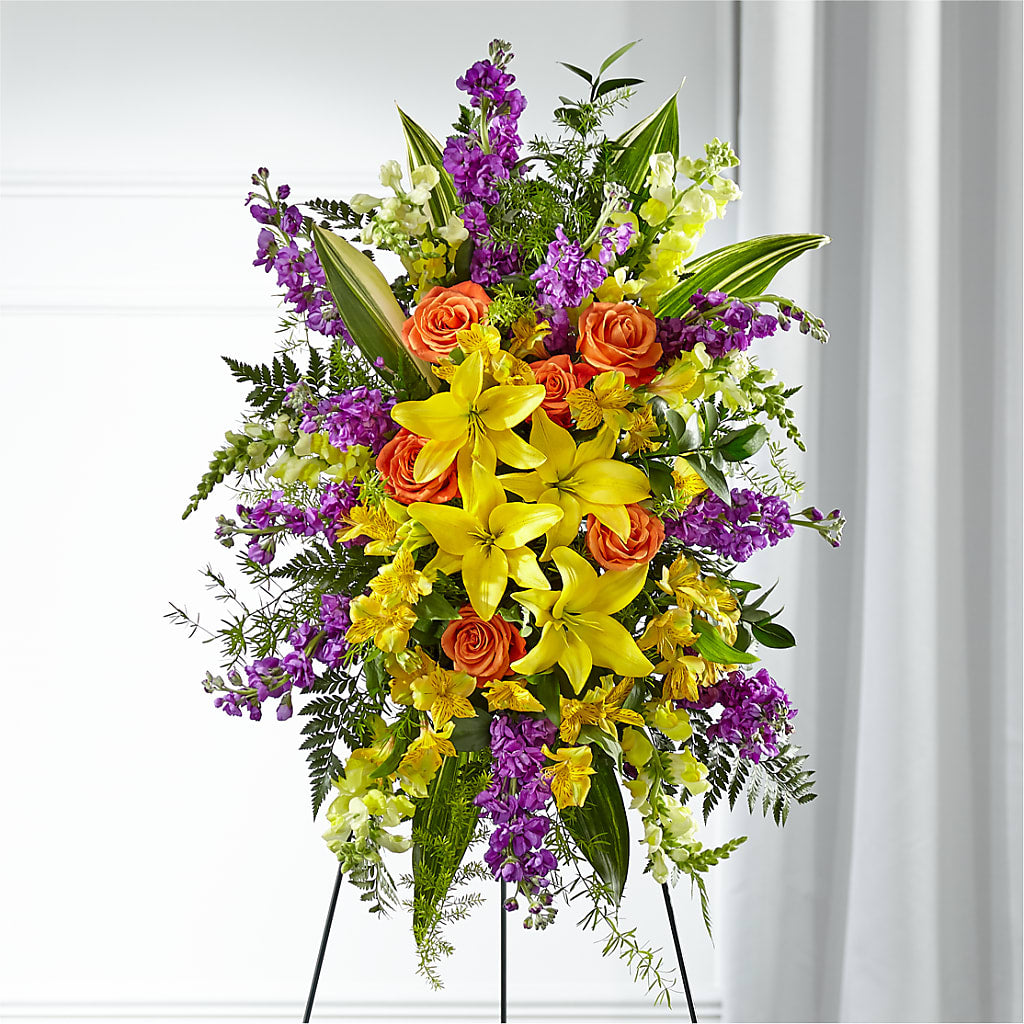 Thoughtful Prayers Standing Spray – KAREN'S FLOWER KOTTAGE, Hayward CA