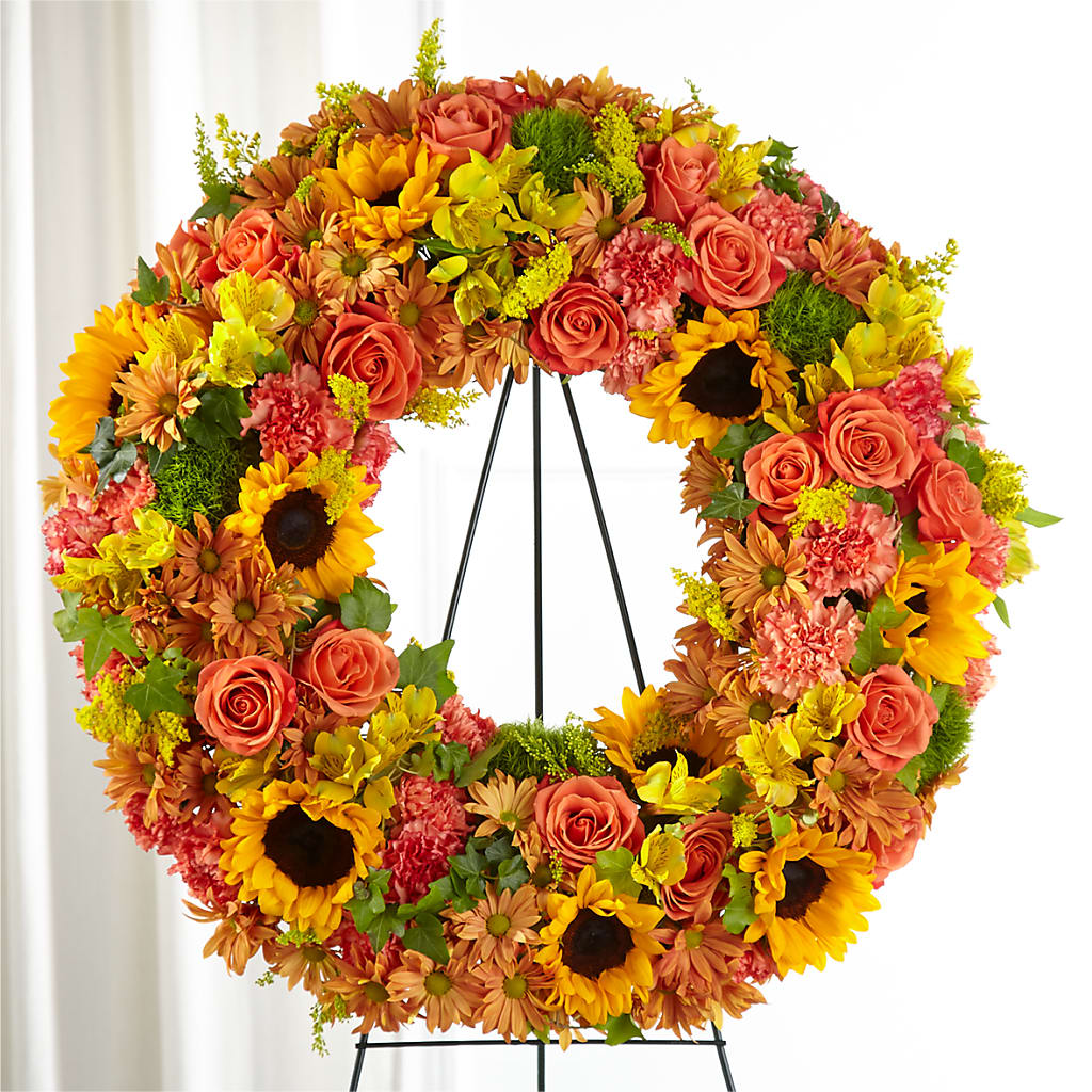 Autumnal Memories Wreath (Standard) – KAREN'S FLOWER KOTTAGE, Hayward CA