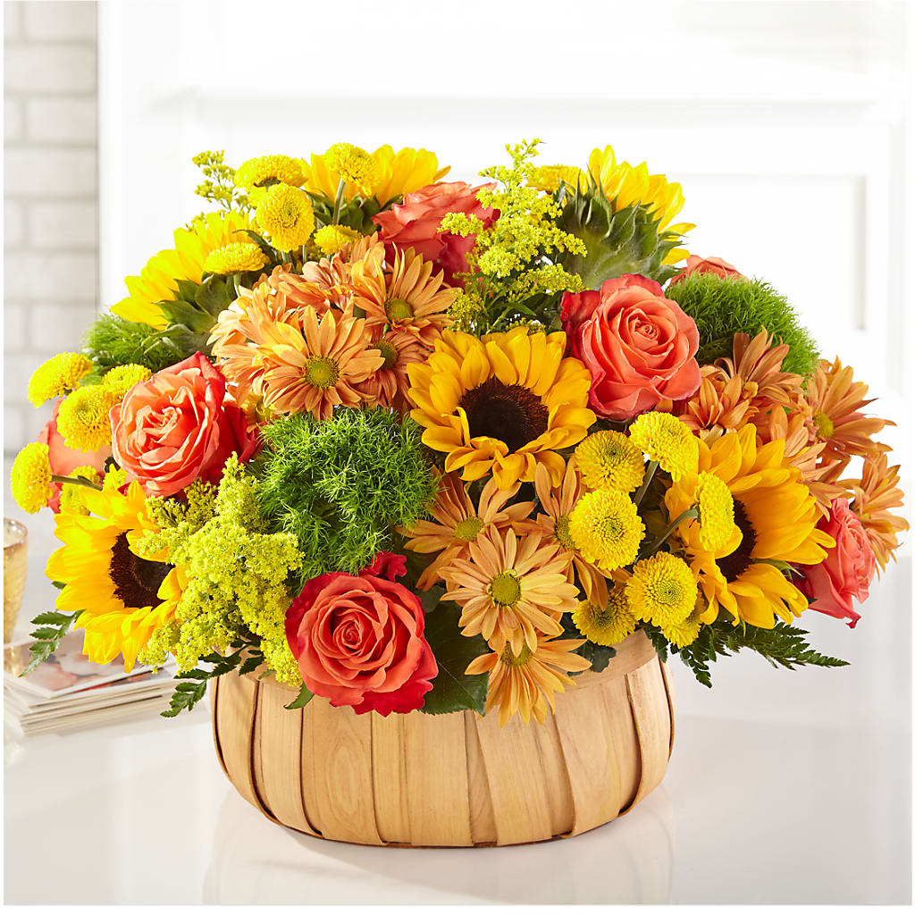 Harvest Sunflower Basket – KAREN'S FLOWER KOTTAGE, Hayward CA