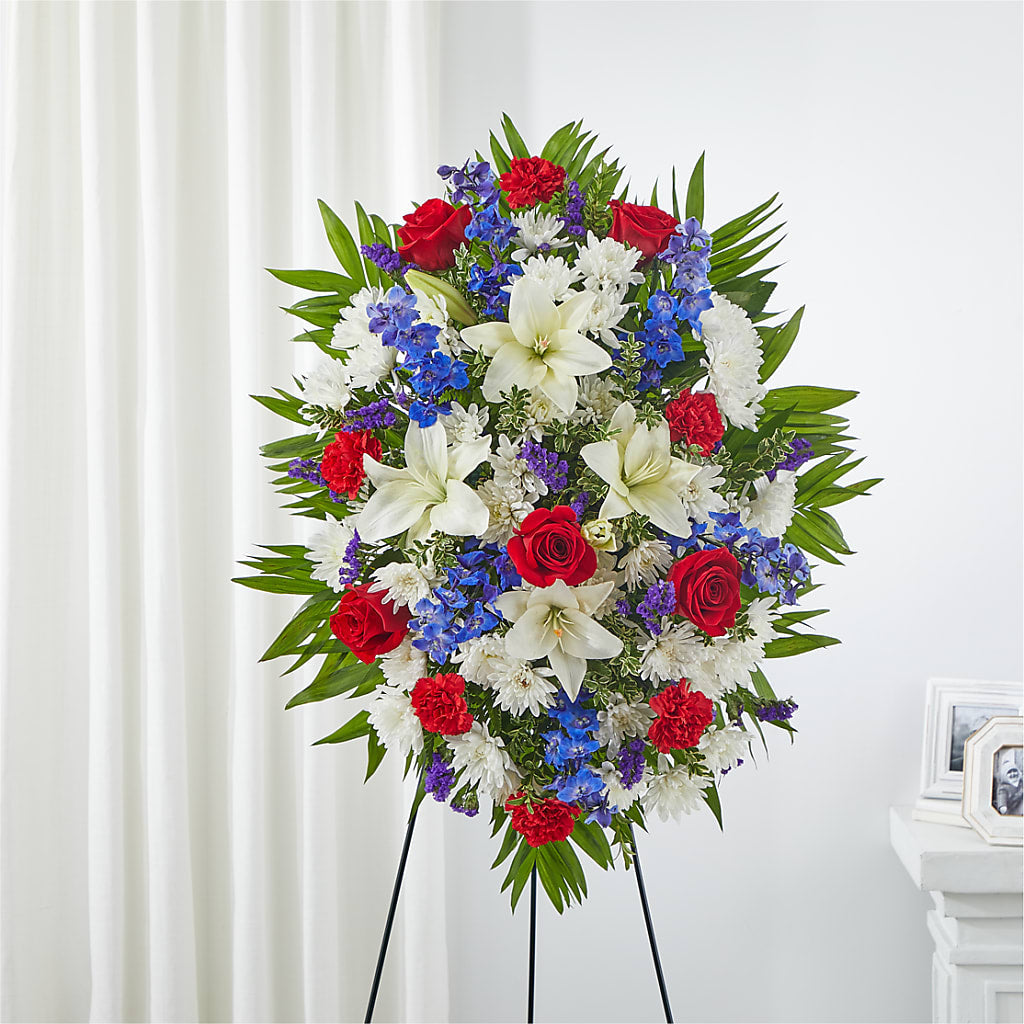 Cherished Service Standing Spray – KAREN'S FLOWER KOTTAGE, Hayward CA
