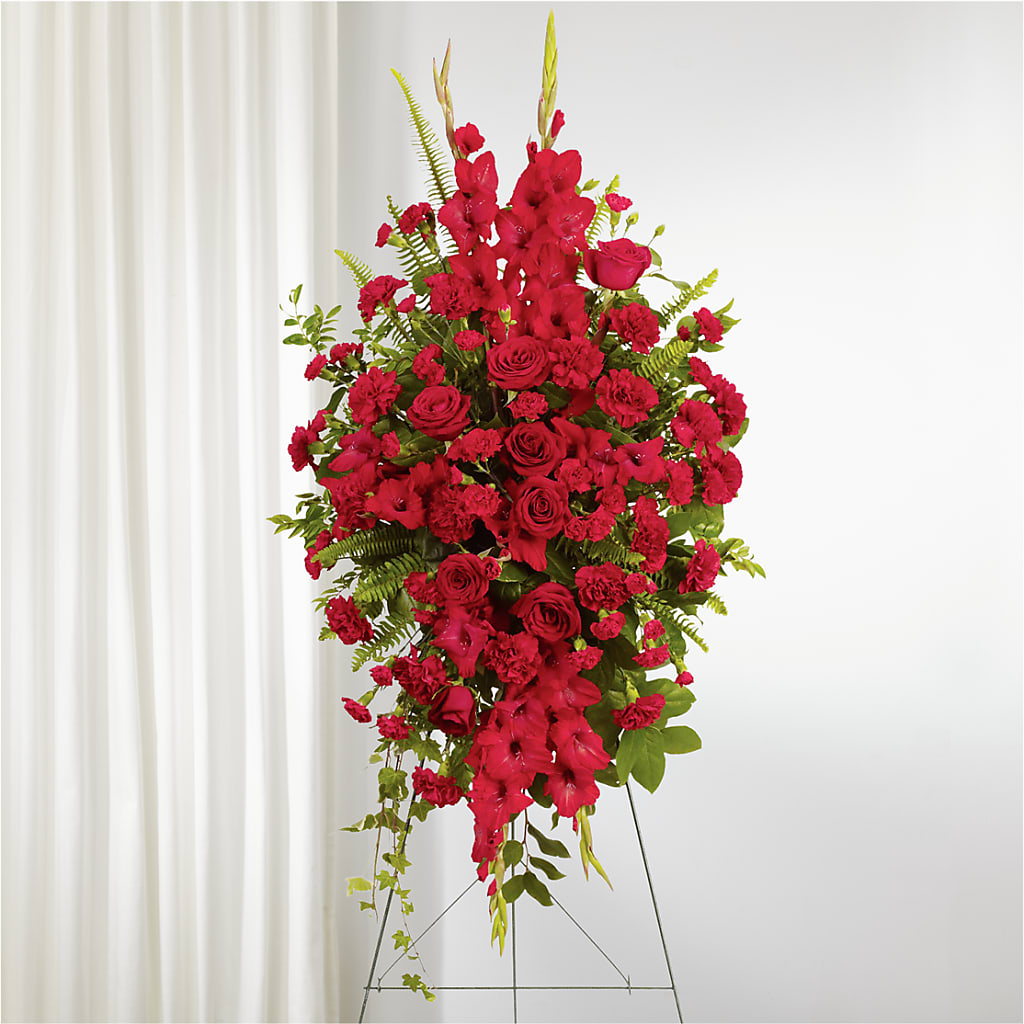 From the Heart Standing Spray – KAREN'S FLOWER KOTTAGE, Hayward CA