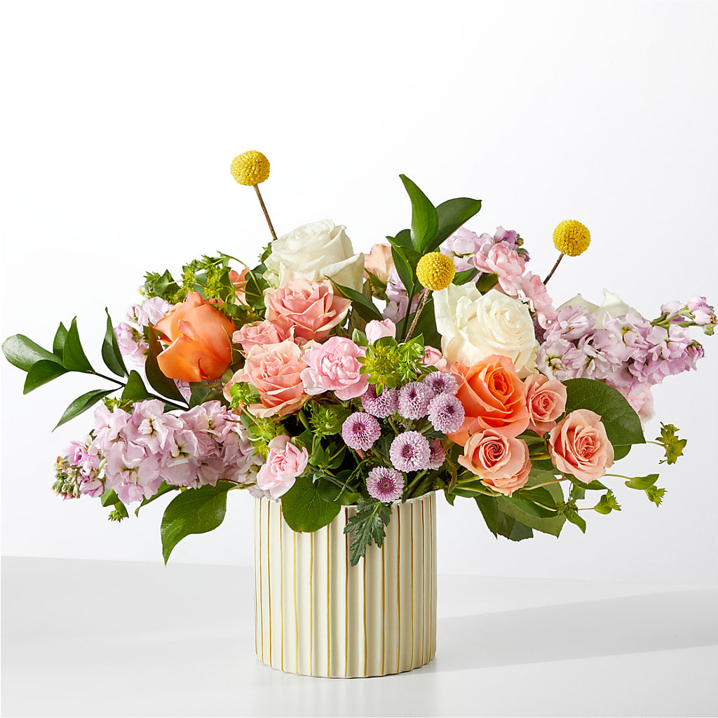 French Market Bouquet with Ivory Vase – KAREN'S FLOWER KOTTAGE, Hayward CA