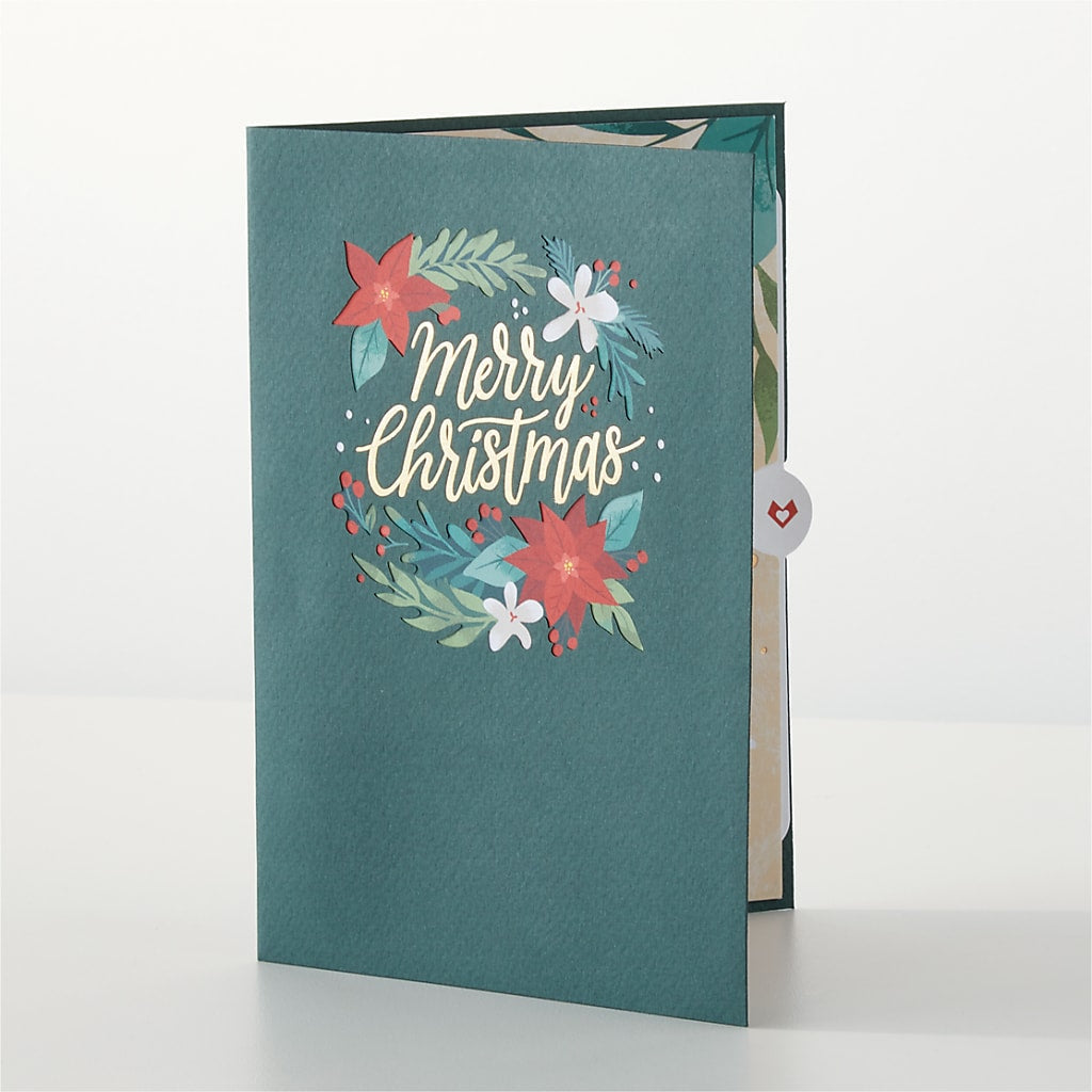 Happiest Holidays Poinsettia and Lovepop Card – KAREN'S FLOWER KOTTAGE, Hayward CA