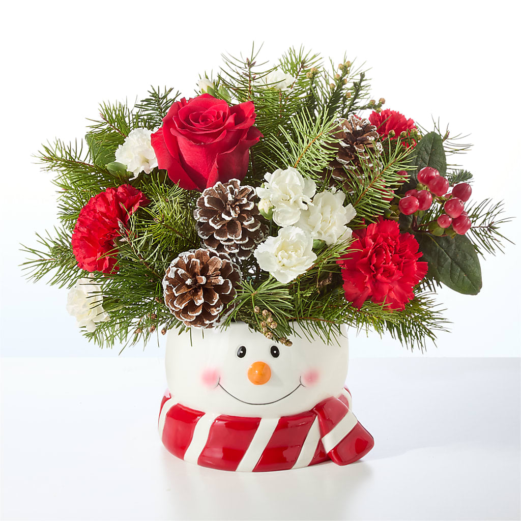 Jolly Snowman Bouquet – KAREN'S FLOWER KOTTAGE, Hayward CA