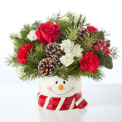 Jolly Snowman Bouquet – KAREN'S FLOWER KOTTAGE, Hayward CA