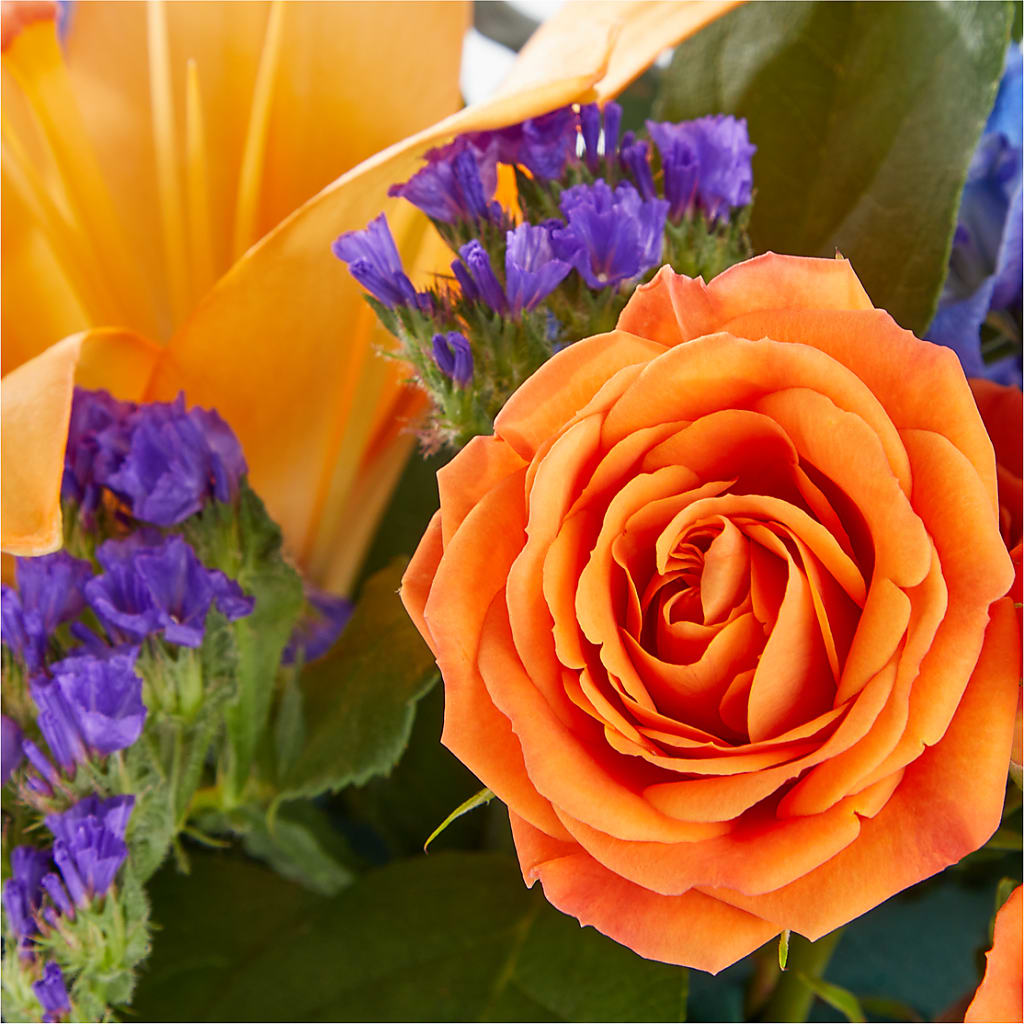 Radiant Citrus Box Bouquet – KAREN'S FLOWER KOTTAGE, Hayward CA