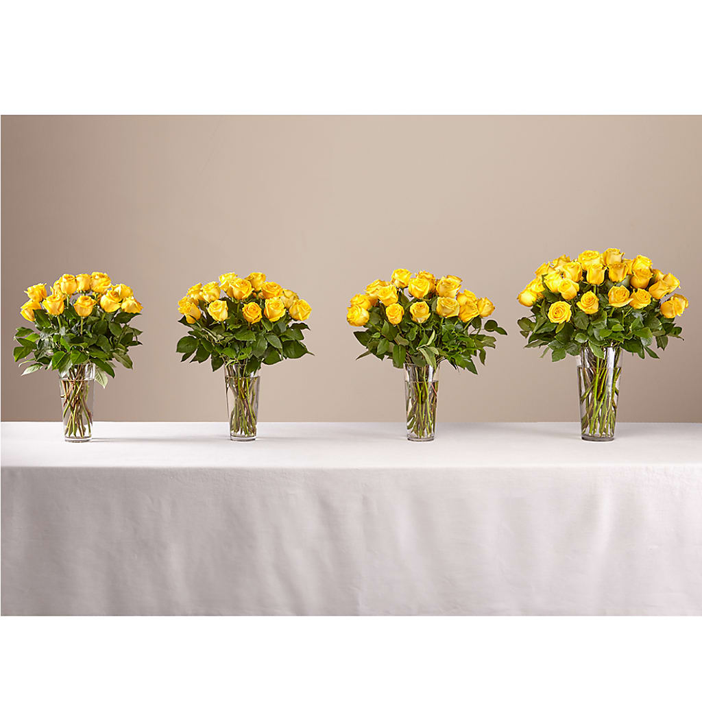 Long Stem Yellow Rose Bouquet – KAREN'S FLOWER KOTTAGE, Hayward CA