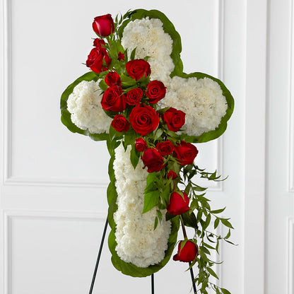 Floral Cross Easel – KAREN'S FLOWER KOTTAGE, Hayward CA