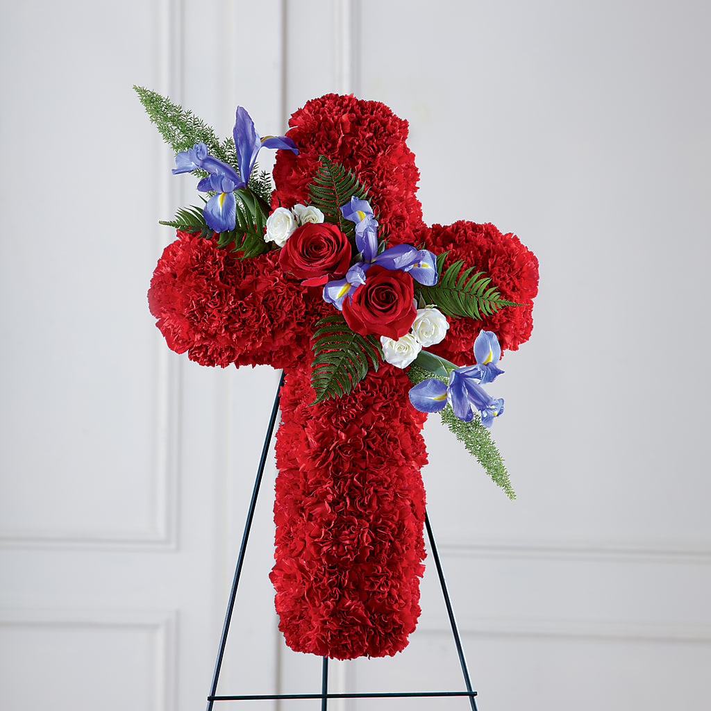 Faithful Hero Floral Cross – KAREN'S FLOWER KOTTAGE, Hayward CA