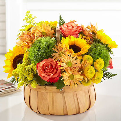 Harvest Sunflower Basket – KAREN'S FLOWER KOTTAGE, Hayward CA