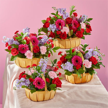 Pink Picnic Basket – KAREN'S FLOWER KOTTAGE, Hayward CA