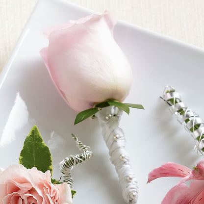 Pink Rose Boutonniere – KAREN'S FLOWER KOTTAGE, Hayward CA