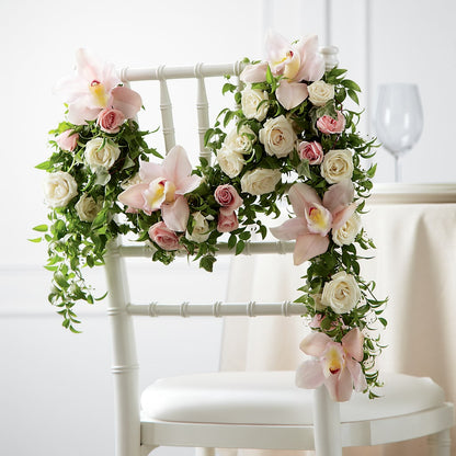 Orchid Rose Chair Décor – KAREN'S FLOWER KOTTAGE, Hayward CA