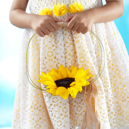 Sweet Sunshine Flower Girl Bouquet – KAREN'S FLOWER KOTTAGE, Hayward CA