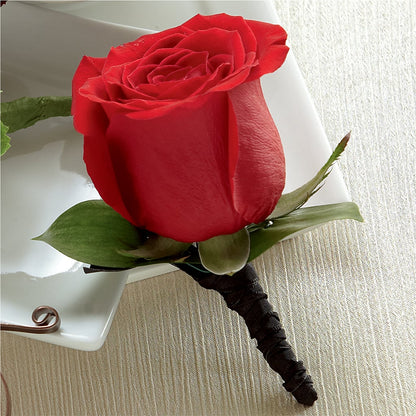 Red Rose Boutonniere – KAREN'S FLOWER KOTTAGE, Hayward CA